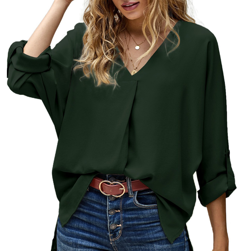 V-neck Loose Shirt