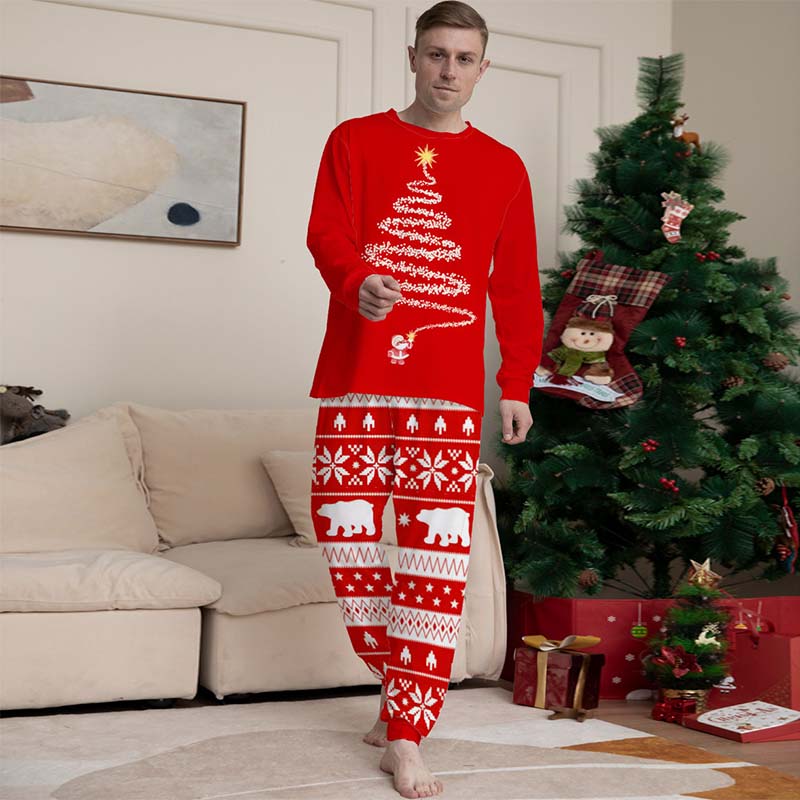 Christmas Print Parent-child Outfit