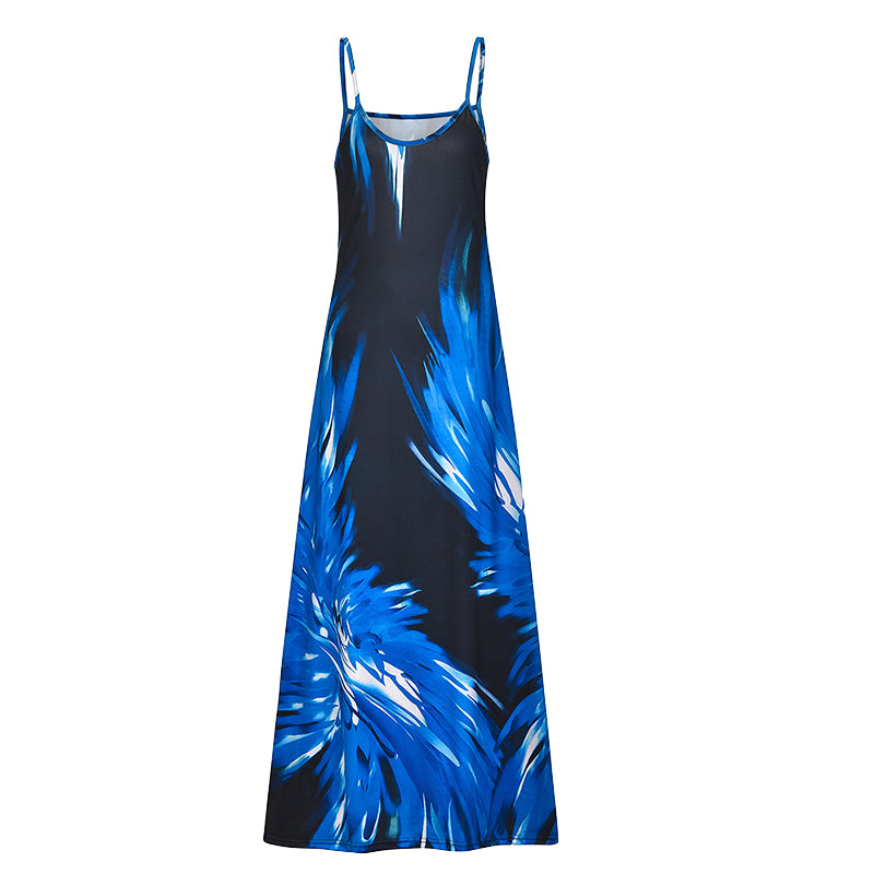 Flame Print Camisole Dress