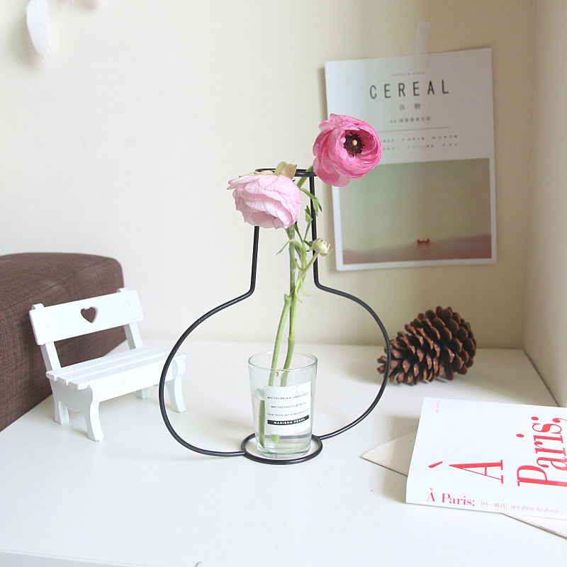 Retro Iron Flower Vases