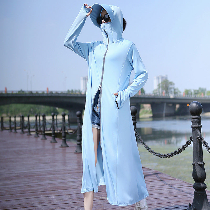 Long Ice Silk Sunscreen Clothes