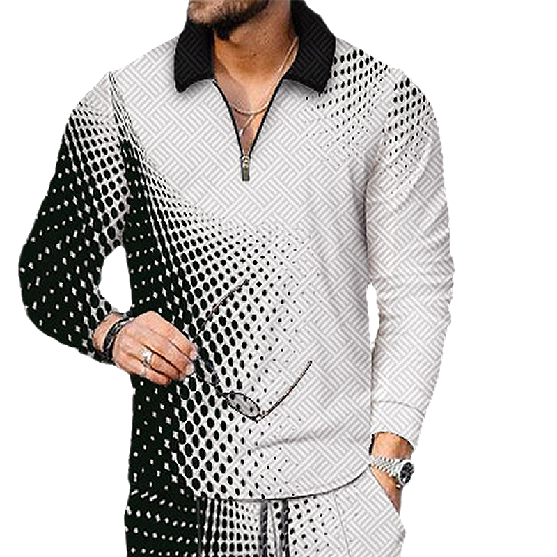 Printed Men's Long Sleeve Shirt