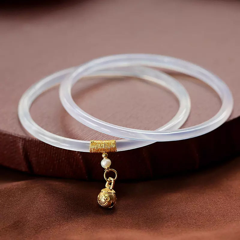 Ancient style bell and jade bracelet