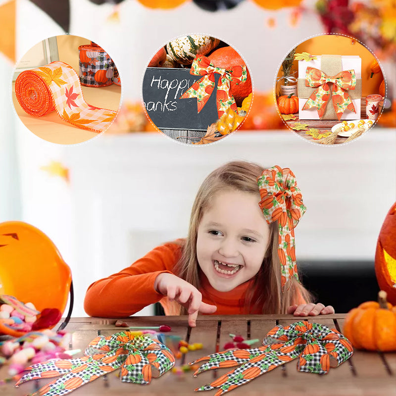 Pumpkin Print Ribbon