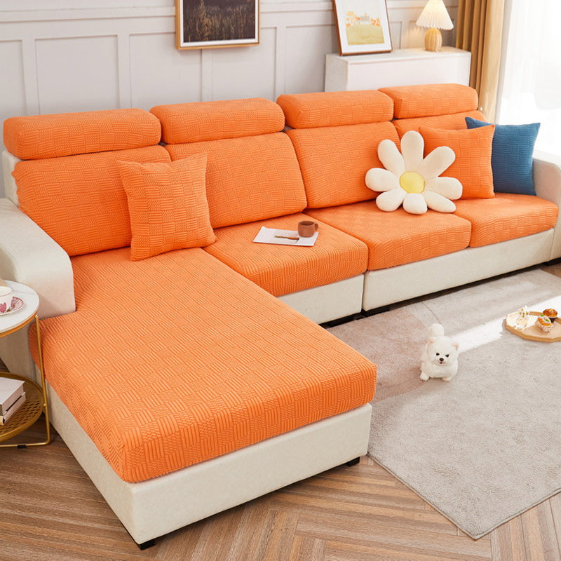 Wrap-around stretch sofa cover