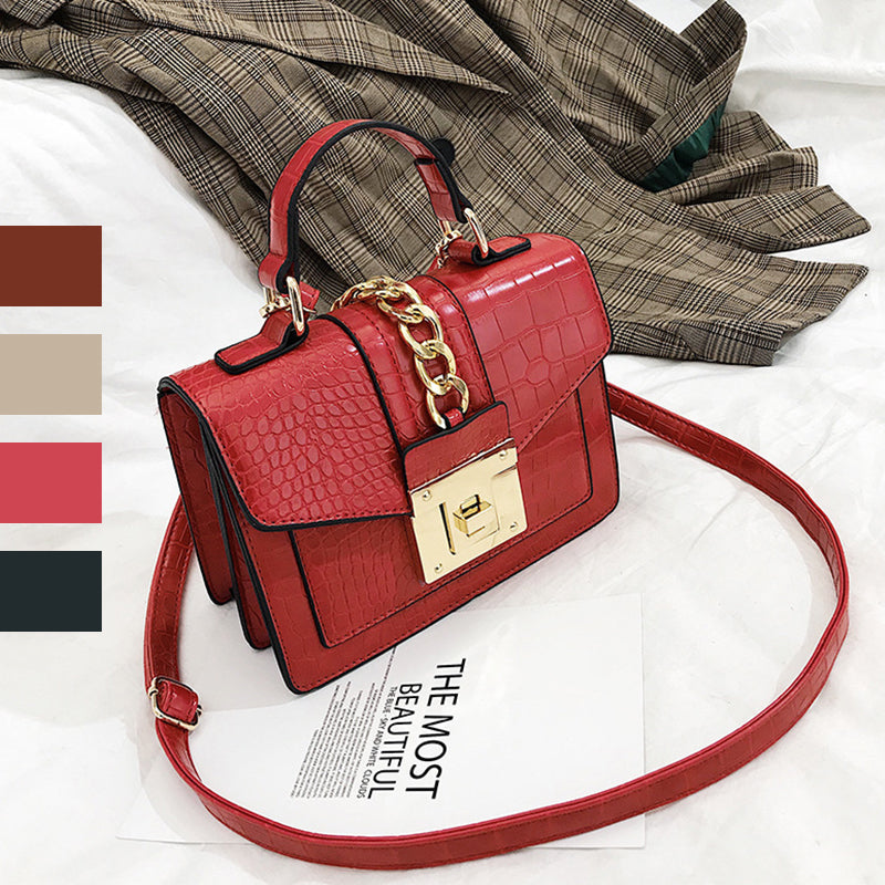 Stone Pattern Small Square Bag