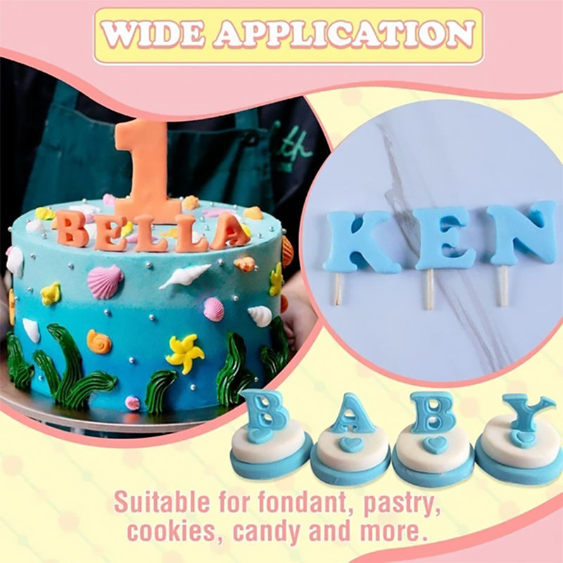 Alphabet Fondant Plunger Cutter