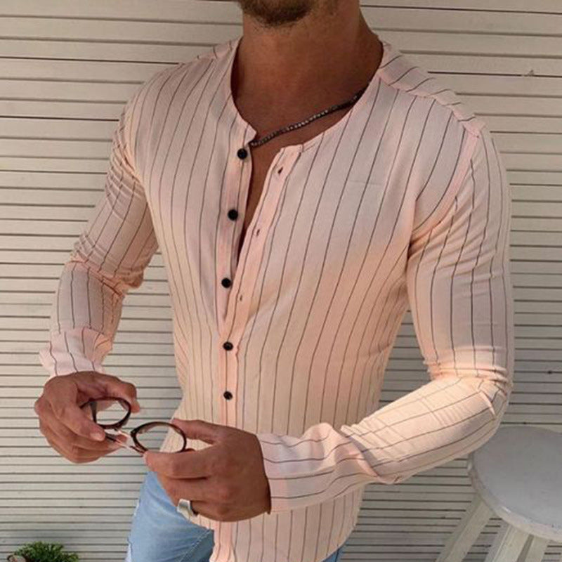 Crew Neck Striped Shirt