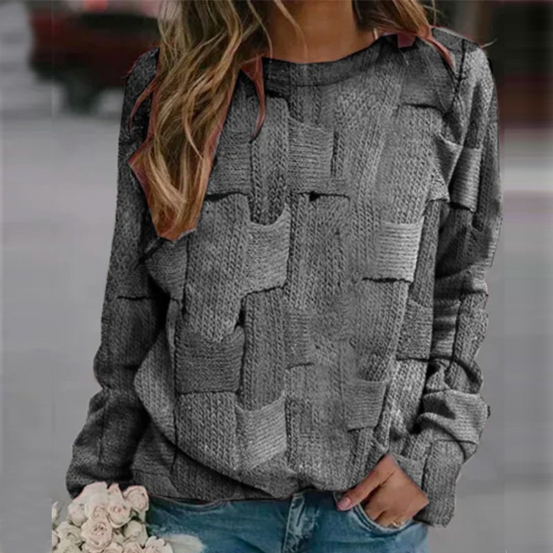 Printed Loose Hooded Sweatshirt