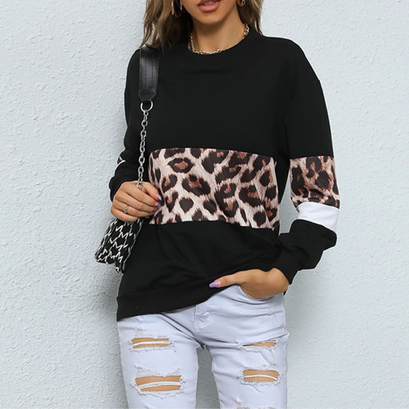 Black Leopard Sweatshirt