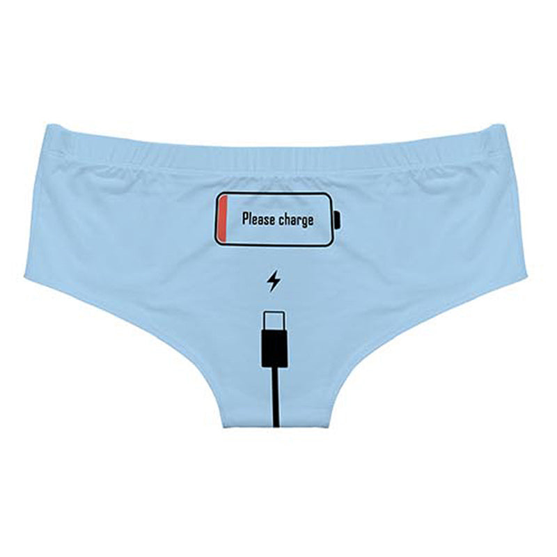 “Please Charge” Funny Print Briefs