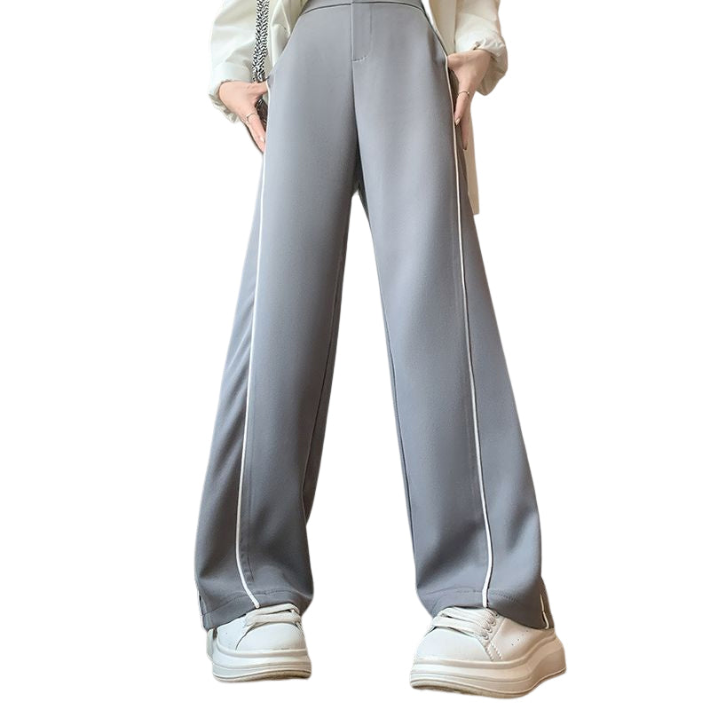 Side Stripe High Waist Wide Leg Pants