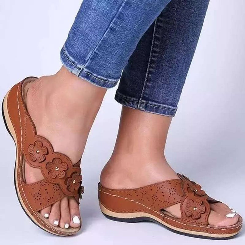 Platform Flower Sandals