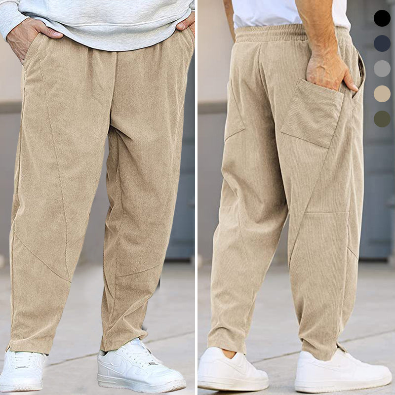 Corduroy Drawstring Harem Pants