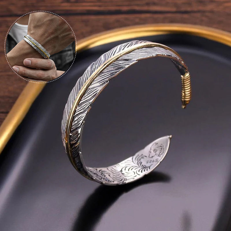 Vintage feather bracelet