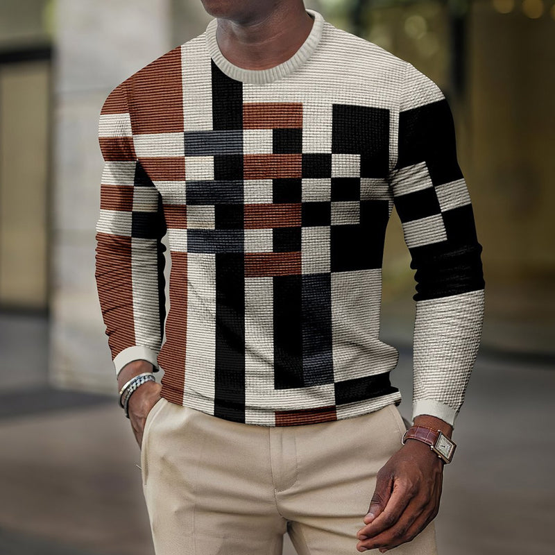 Men's long sleeve casual top