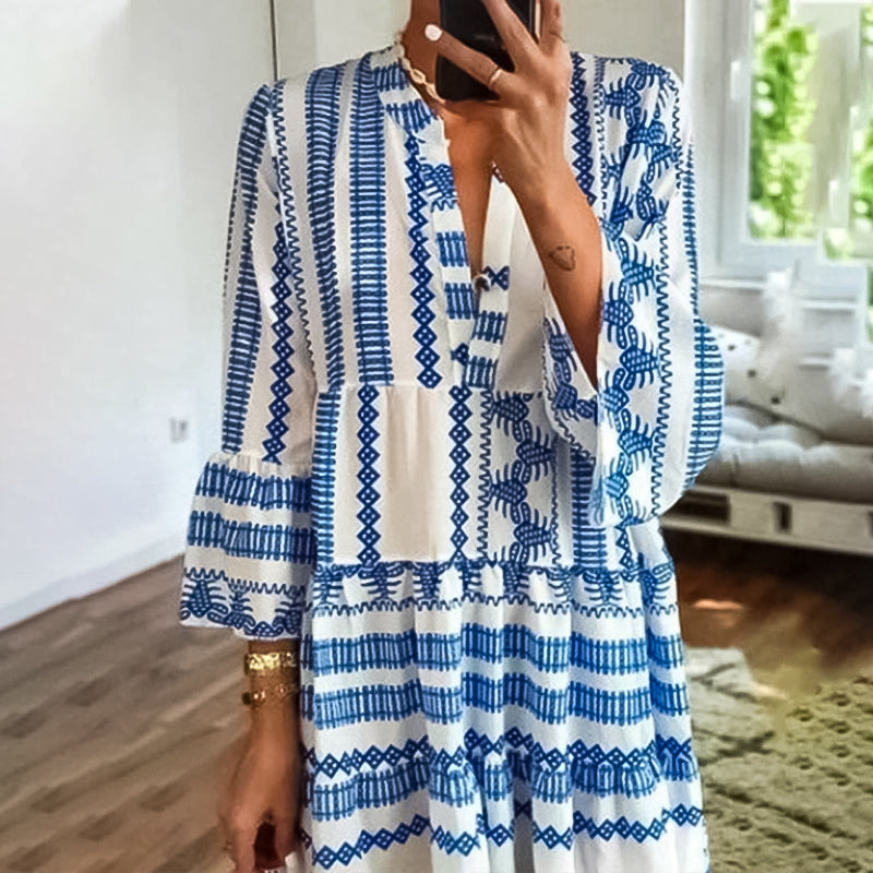 Geometric Boho Dress