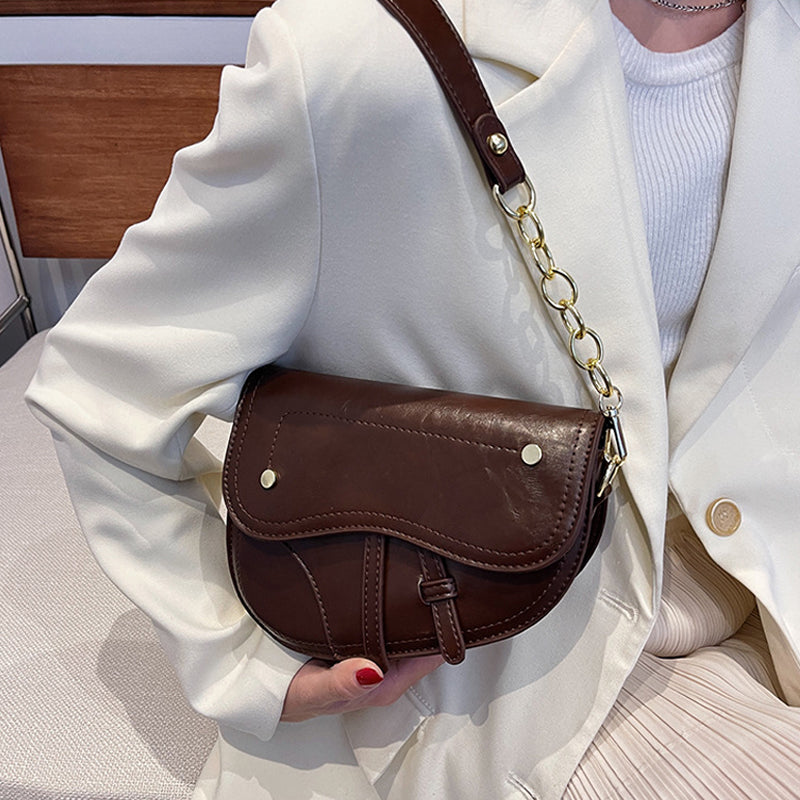 Luxury Vintage Ornament Saddle Bag