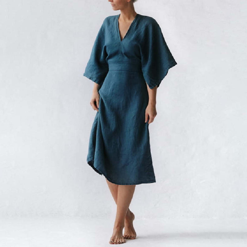 Elegant Linen Slim Dress