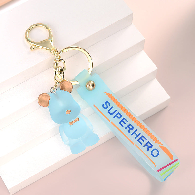 Bow Tie Bear Keychain