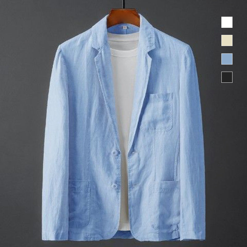 Solid Linen Suit