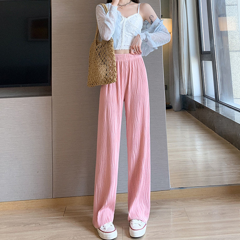 Water Ripple Wide Leg Pants