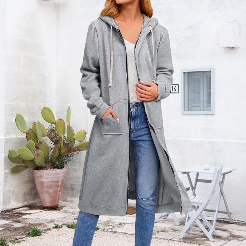 Long Zipper Sweater Jacket