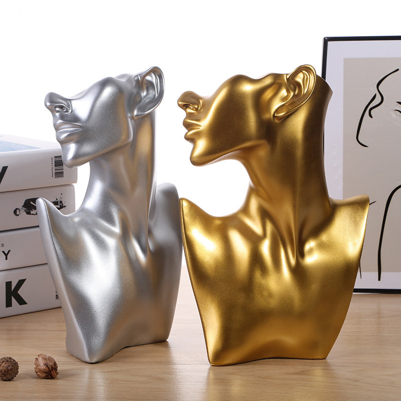 Modern Resin sculpture neck Decoration