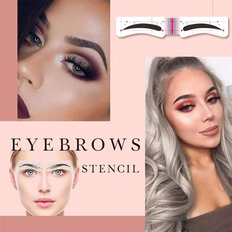 Eyebrows Stencil Stickers 12 Styling