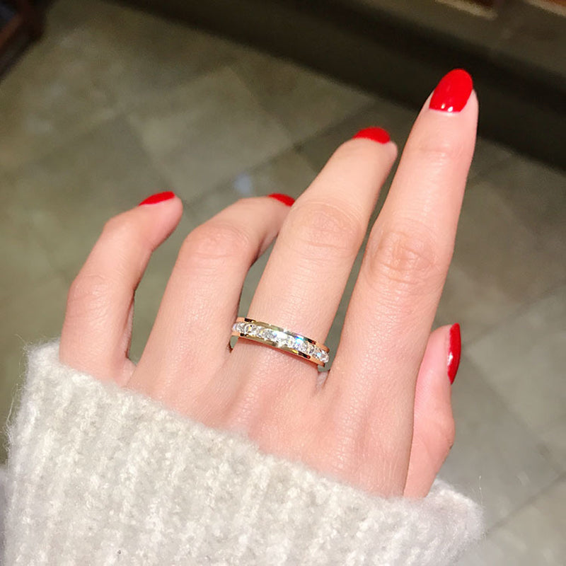 Titanium Plated Rose Gold Ring