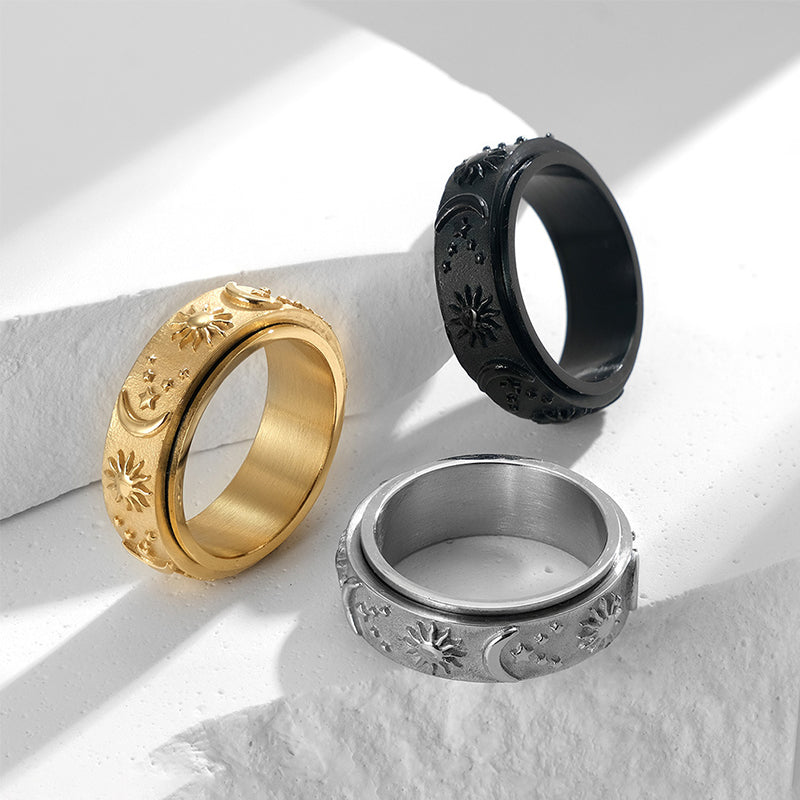 Sterling Silver Rings for Anxiety