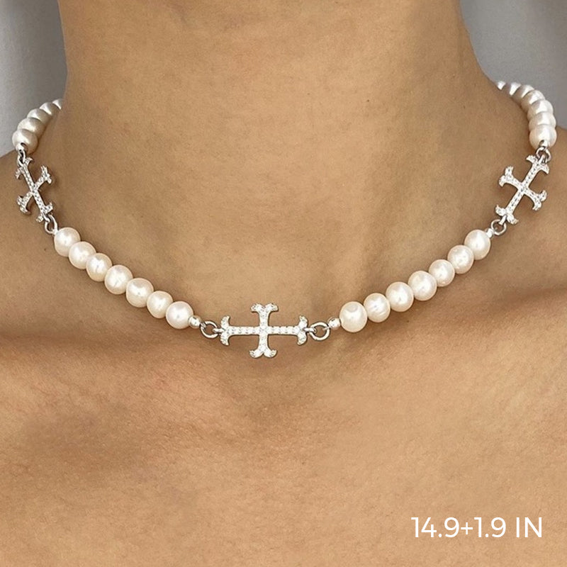 THE DIMIDIUM PEARLY CHAIN CHOKER