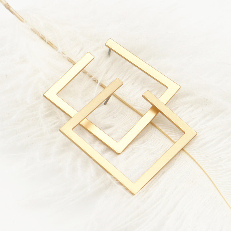 SQUARE HOOP EARRINGS