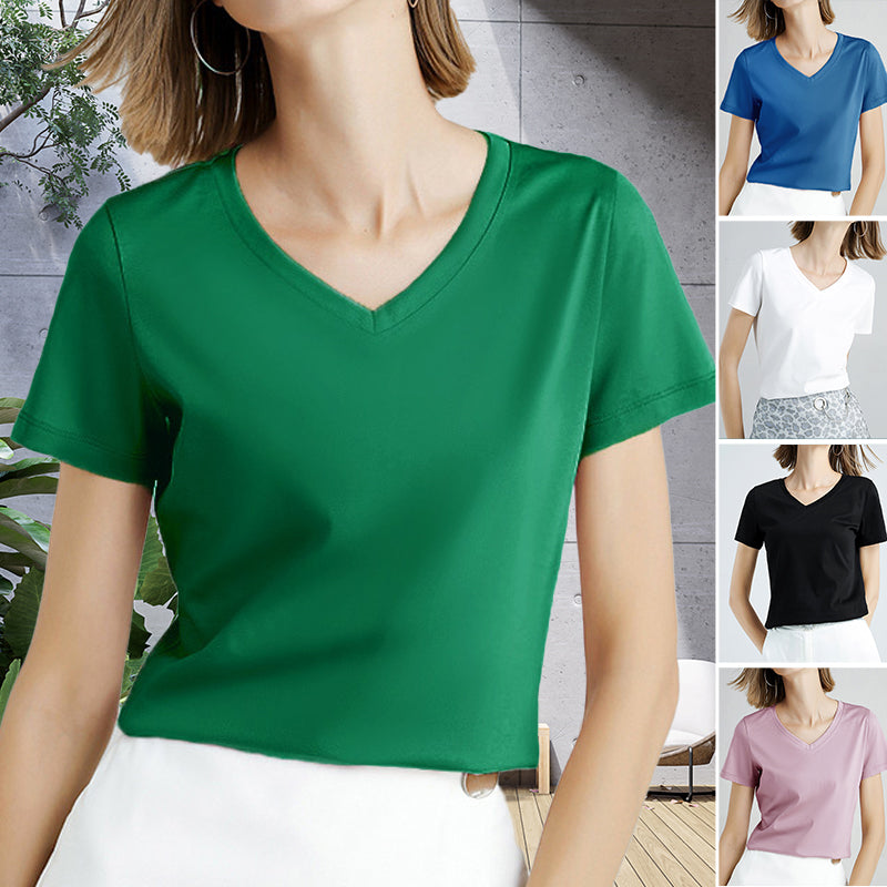 Solid Color Simple T-Shirt