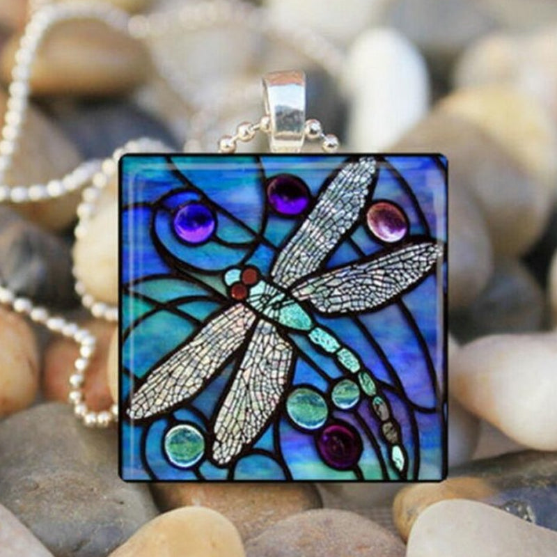 Insect Glass Pendant Necklace