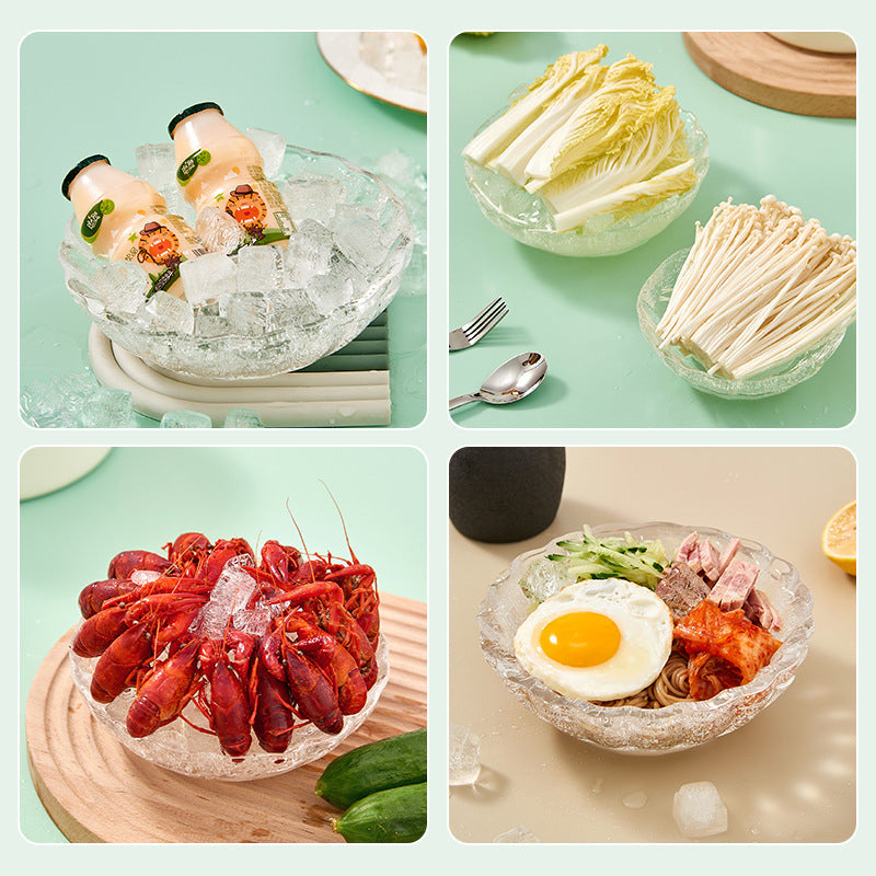 HOMEMADE ICE BOWL CONTAINERS MOLD