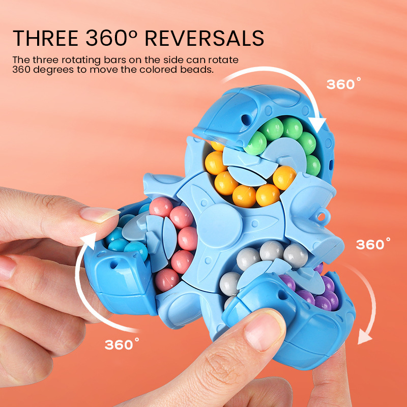 Puzzle Rotating Magic Beans Rubik's Cube Spinning Top