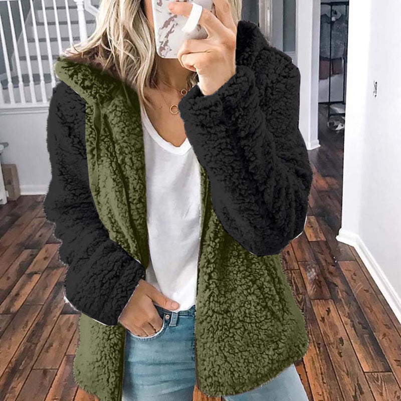 Hooded Plush Autumn Winter Jacket