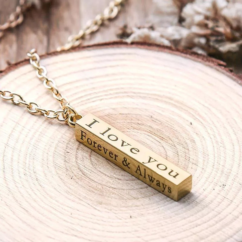 Stainless Steel Wishing Post Pendant Necklace