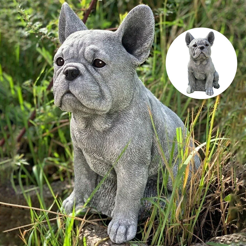 French Bulldog Statue Garden Decoration