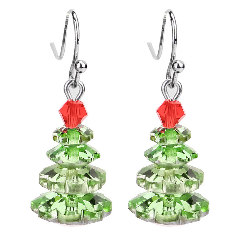 Christmas tree earrings