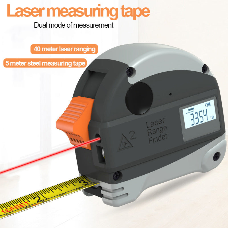 2 in 1 Laser Tape Measure