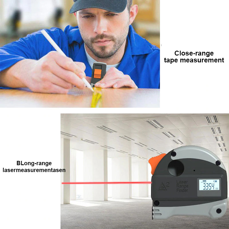 2 in 1 Laser Tape Measure