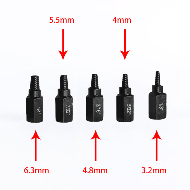 Screw and Bolt Extractor Set