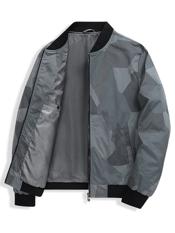 Men's Dark Pattern Casual Jacket