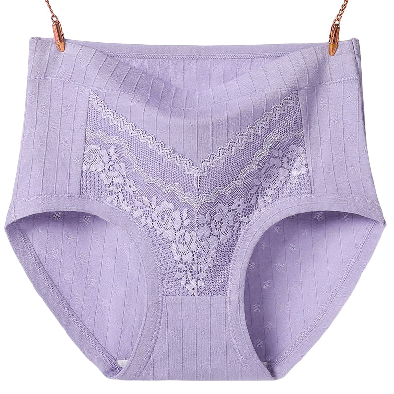 Plus Size LeakProof Lace Cotton Panties