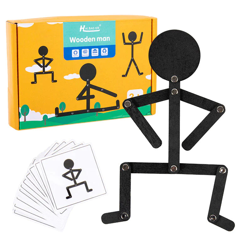 Sporty Wooden Man For Kids