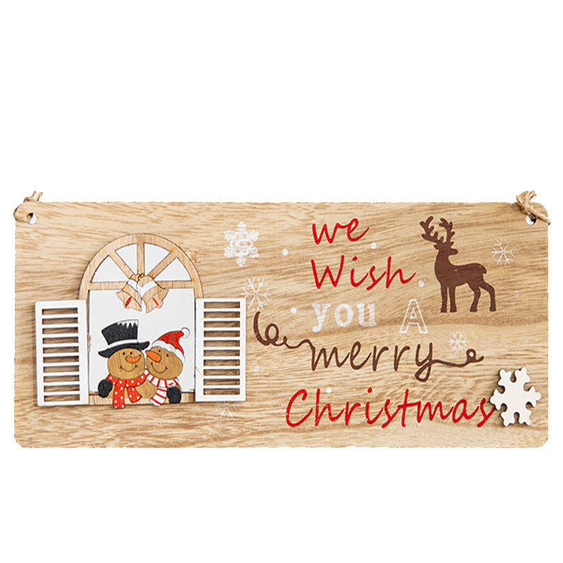 Christmas Wooden Hanging Sign