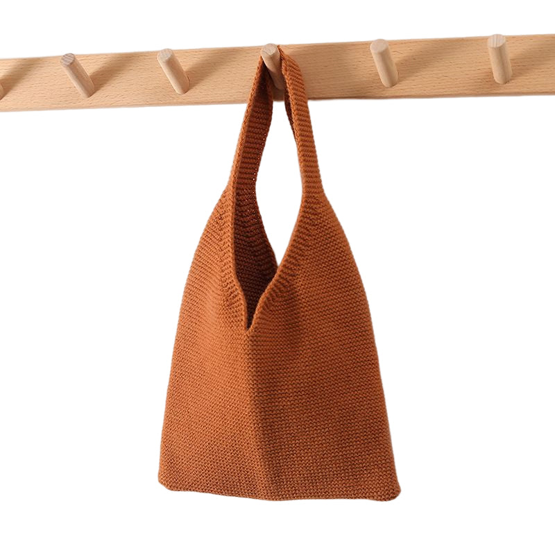 Simple Style Large-capacity Knitted Tote Bag