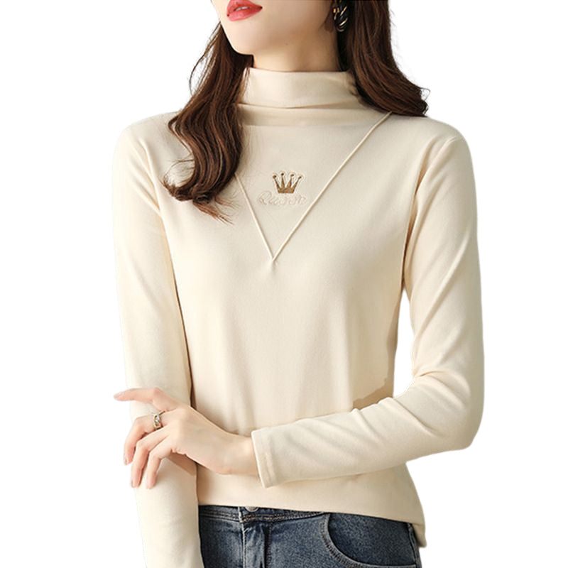 Women's Casual Long Sleeve Turtleneck Tops